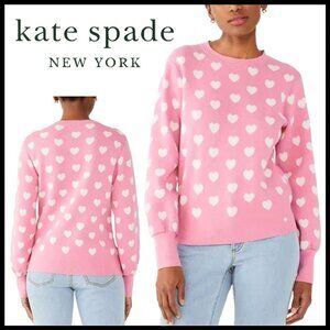 Kate Spade Perfect Heart Pink Sweater NWOT